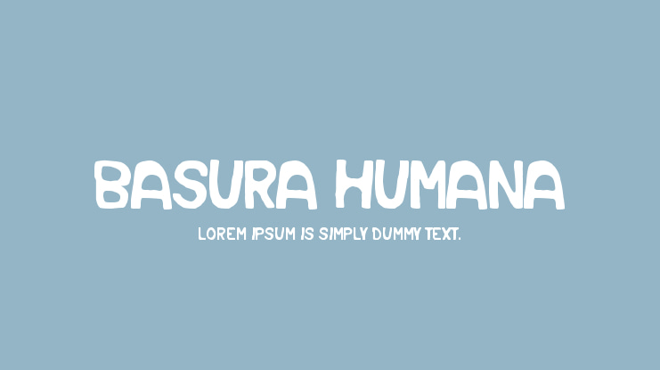 Basura Humana Font