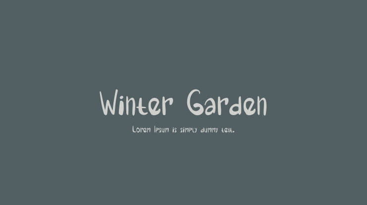 Winter Garden Font