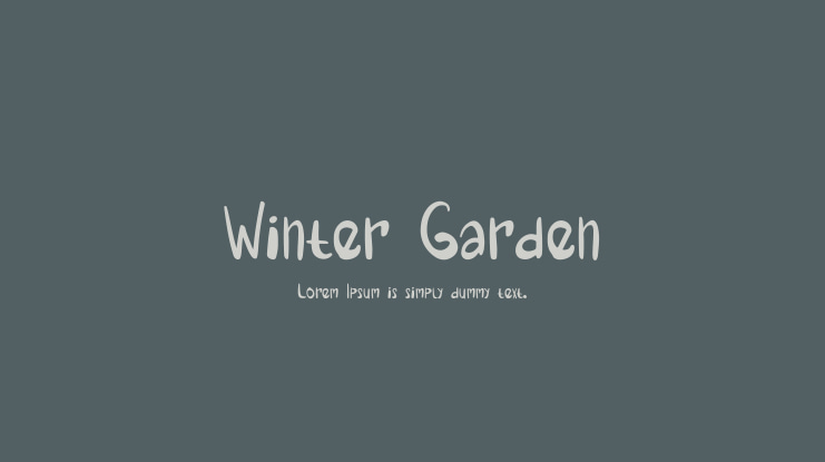 Winter Garden Font