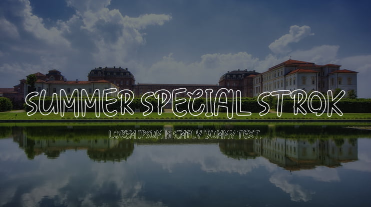 Summer Special Strok Font Family