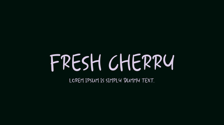 Fresh Cherry Font
