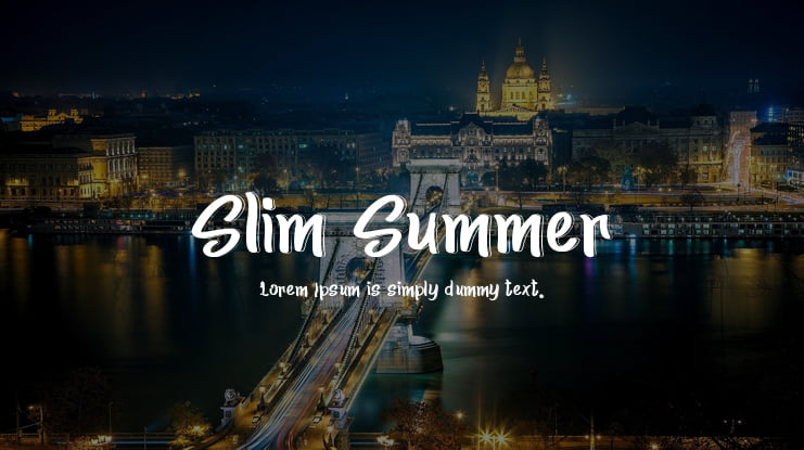 Slim Summer Font