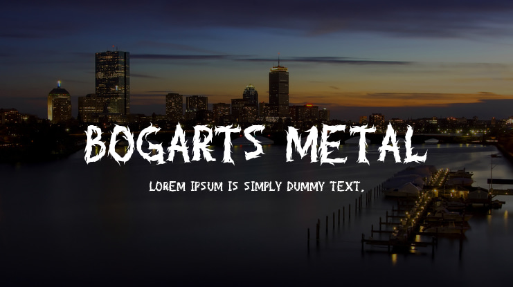 Bogarts Metal Font
