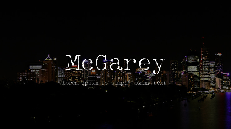 McGarey Font