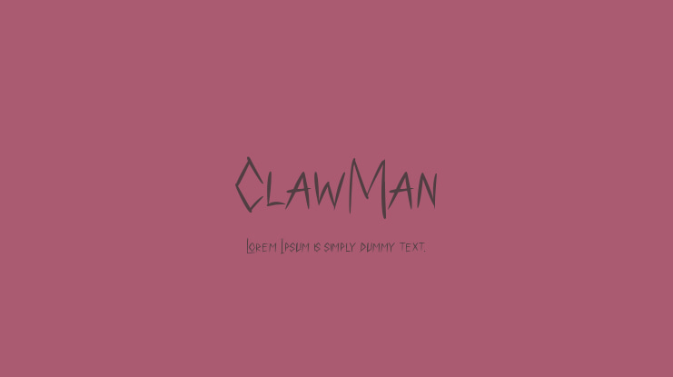 ClawMan Font