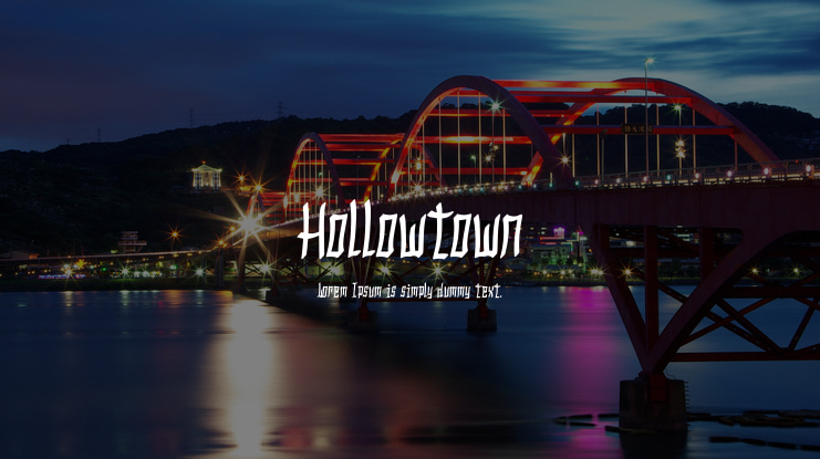 Hollowtown Font