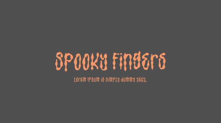 Spooky Fingers Font