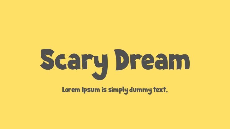 Scary Dream Font