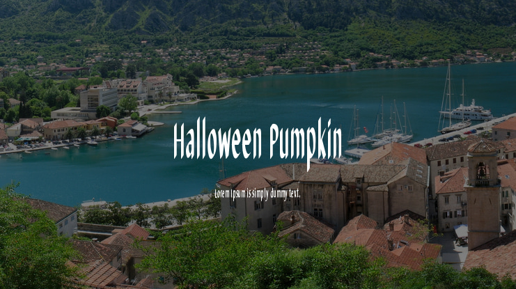 Halloween Pumpkin Font