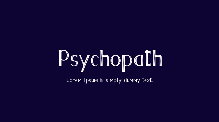 Psychopath Font