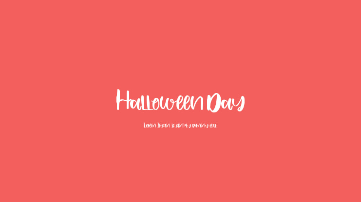 Halloween Day Font