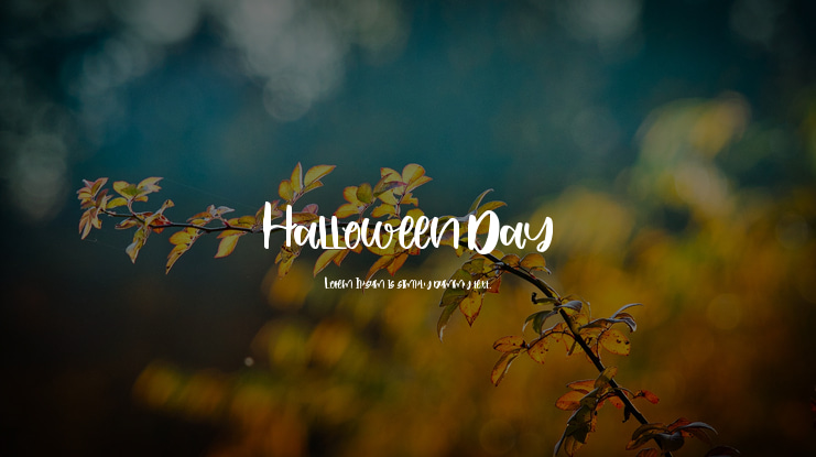 Halloween Day Font