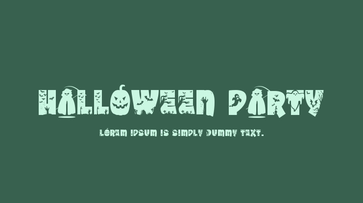 Halloween Party Font