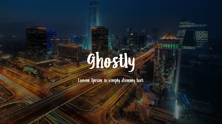 Ghostly Font