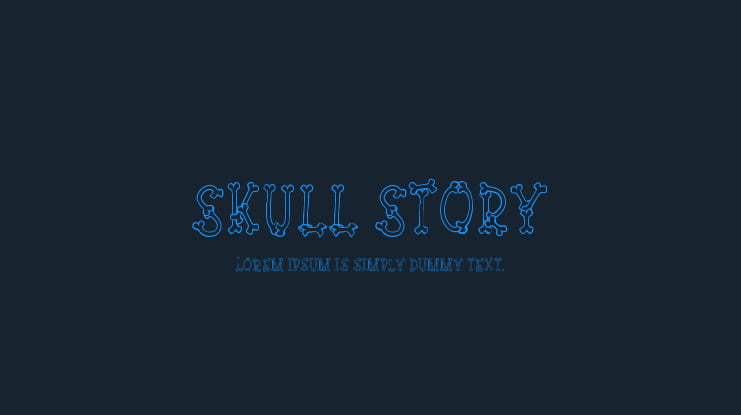 Skull Story Font