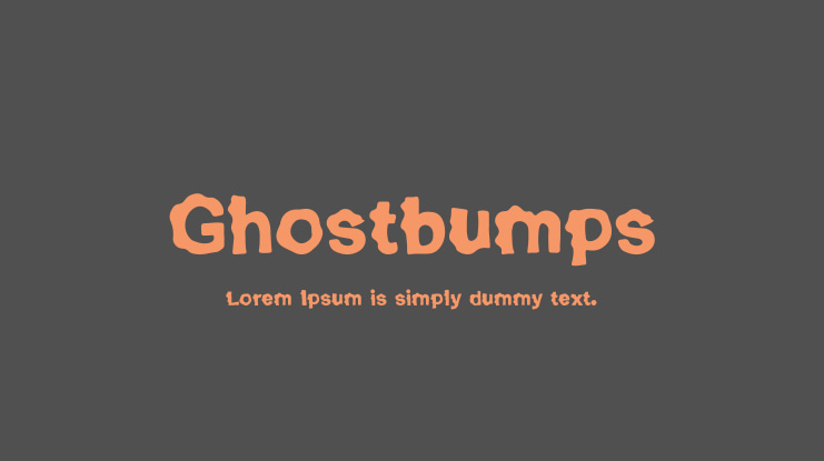 Ghostbumps Font