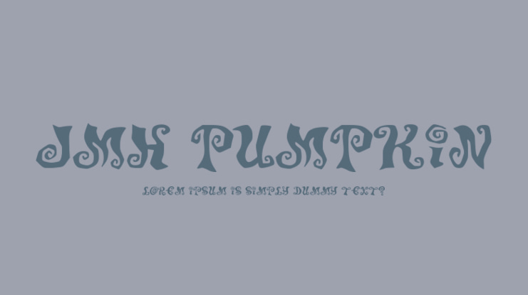 JMH Pumpkin Font