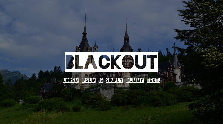 Blackout Font Family