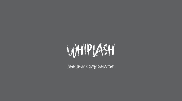 Whiplash Font
