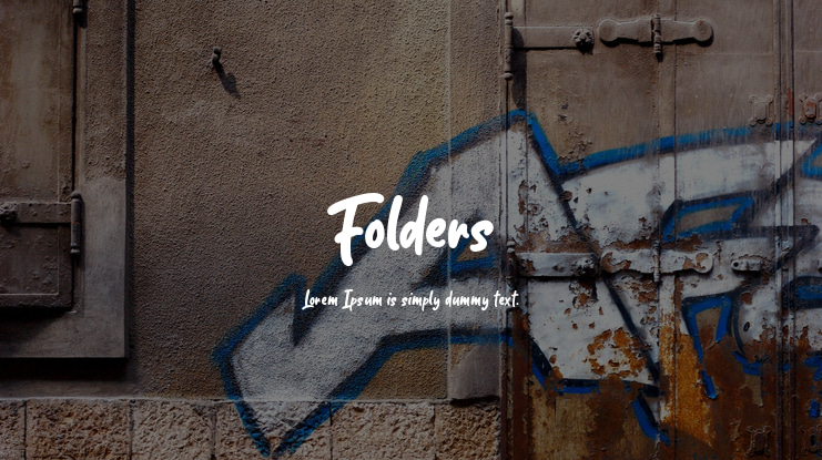 Folders Font