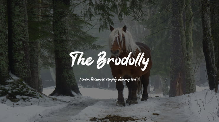 The Brodolly Font