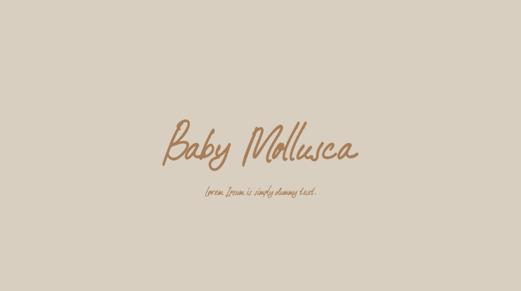Baby Mollusca Font