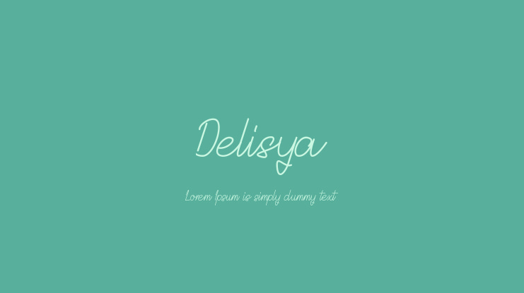 Delisya Font