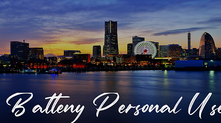 Batteny Personal Use Font