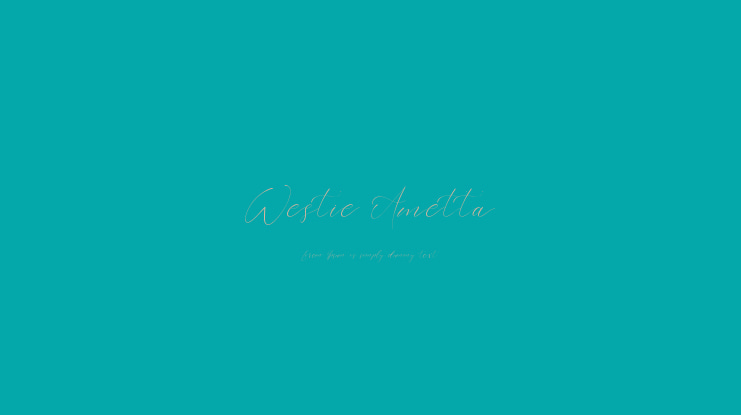 Westie Ametta Font Family