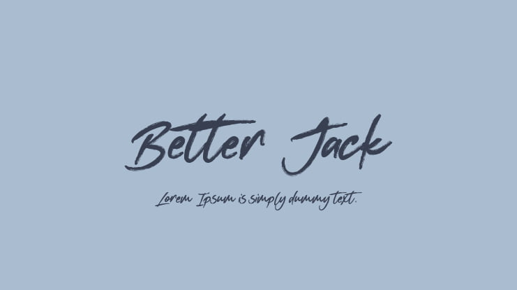 Better Jack Font Family