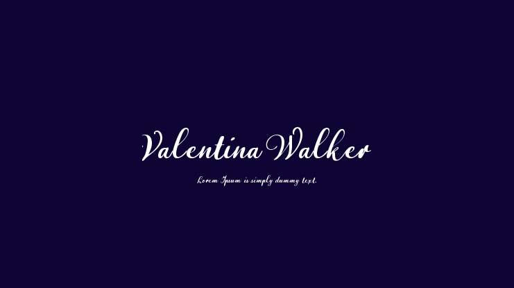 Valentina Walker Font
