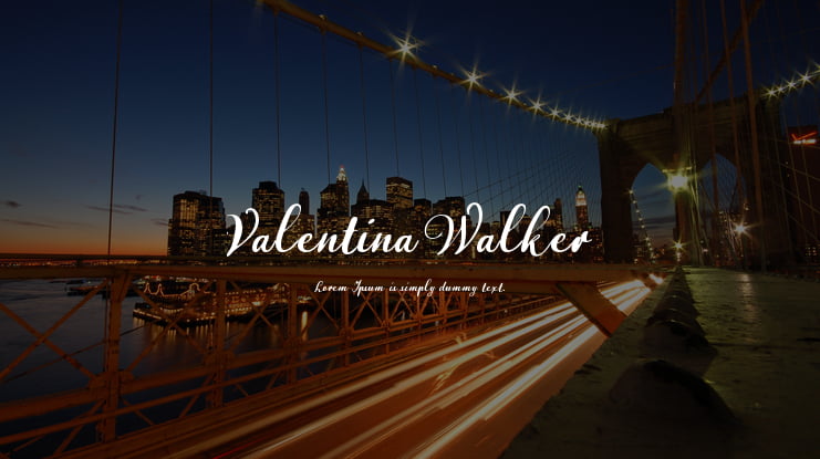 Valentina Walker Font