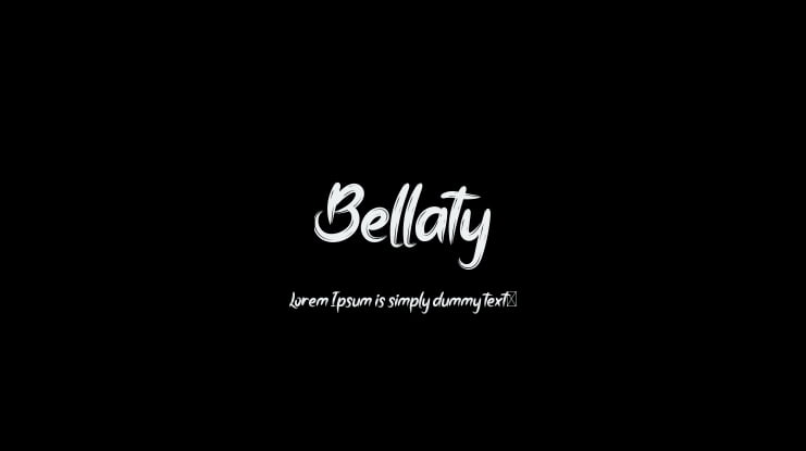 Bellaty Font