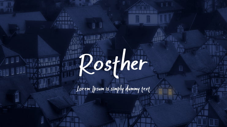 Rosther Font