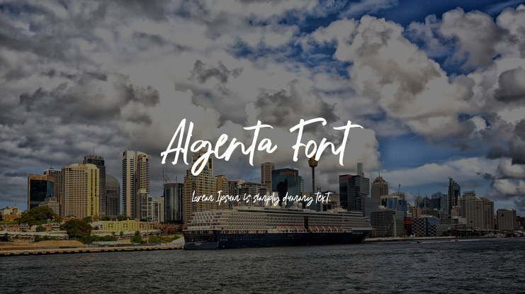 Algenta Font