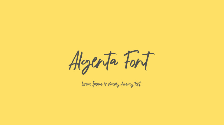 Algenta Font