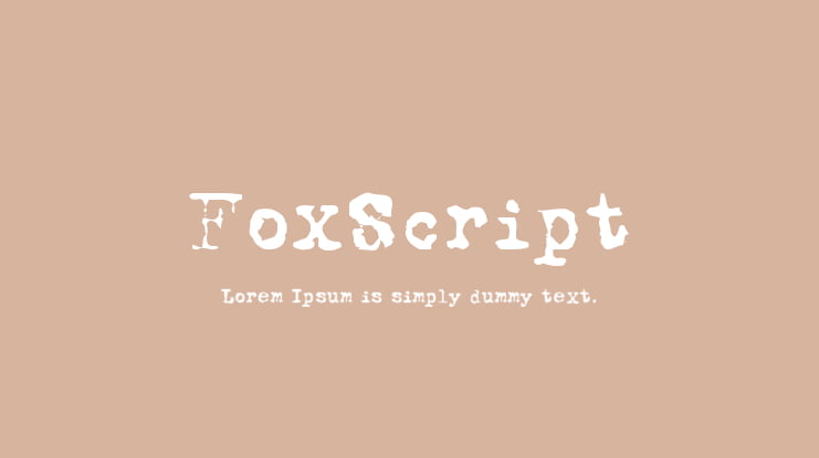 FoxScript Font