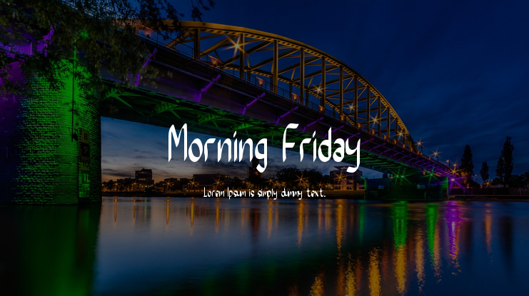 Morning Friday Font