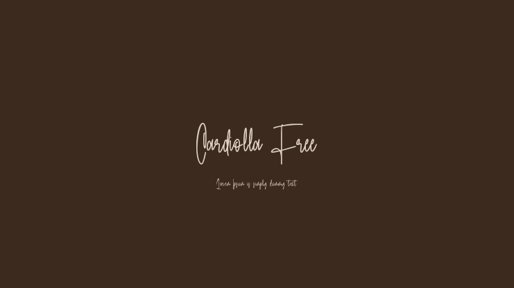 Cardiolla Free Font