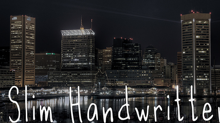 Slim Handwritten Font