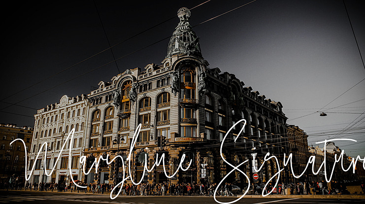Maryline Signature Font