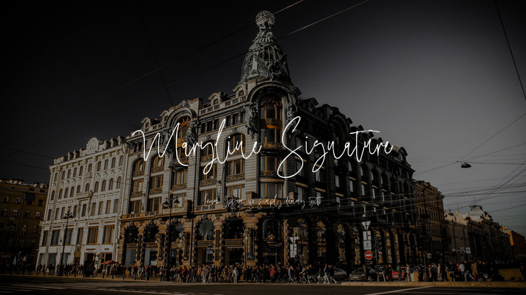 Maryline Signature Font