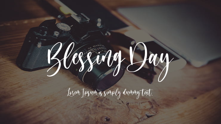 Blessing Day Font