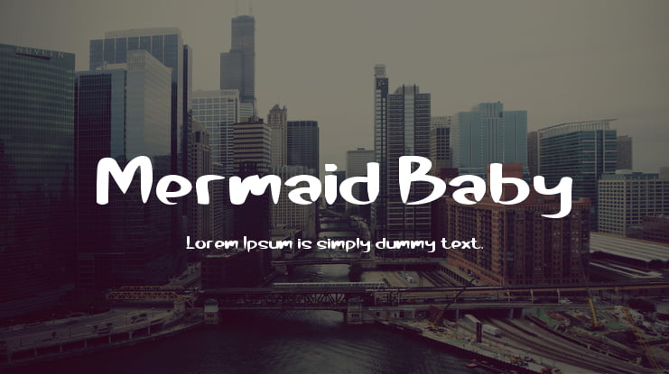 Mermaid Baby Font