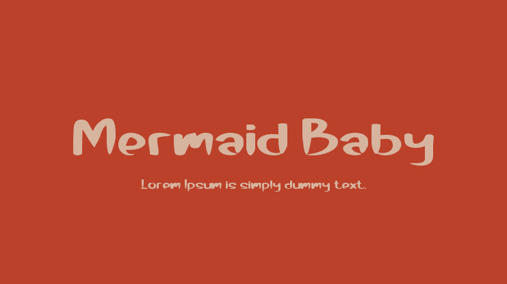 Mermaid Baby Font