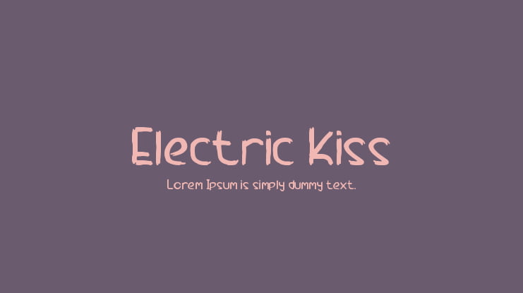 Electric Kiss Font