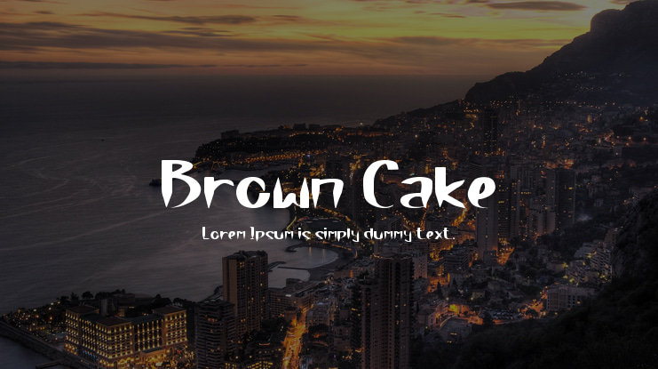 Brown Cake Font