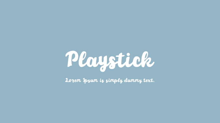 Playstick Font