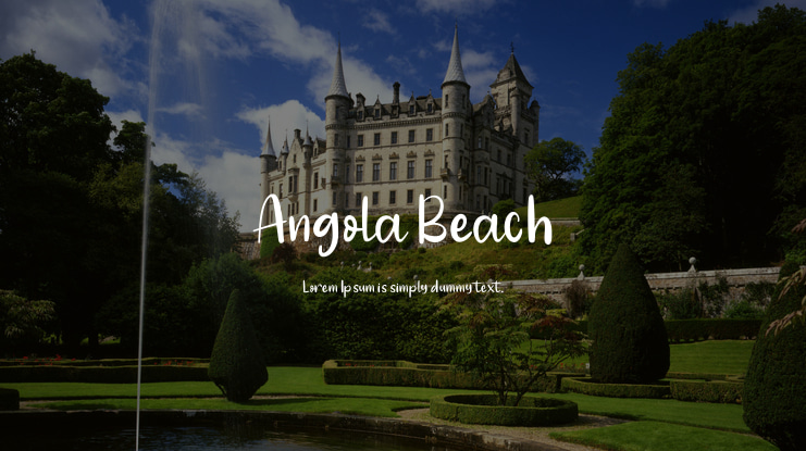 Angola Beach Font
