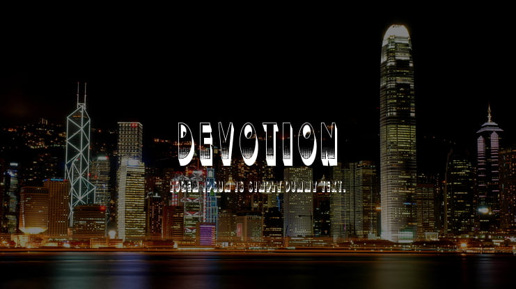 Devotion Font